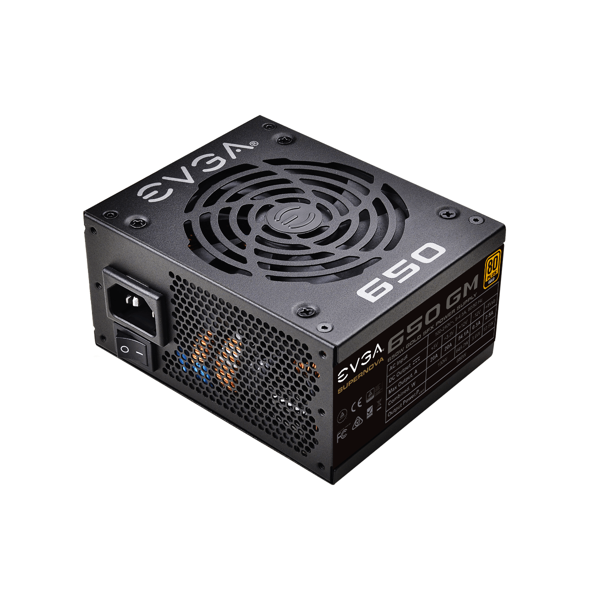 EVGA - Products - EVGA SuperNOVA 650 G6, 80 Plus Gold 650W, Fully Modular,  Eco Mode with FDB Fan, 10 Year Warranty, Includes Power ON Self Tester,  Compact 140mm Size, Power Supply 220-G6-0650-X1 - 220-G6-0650-X1