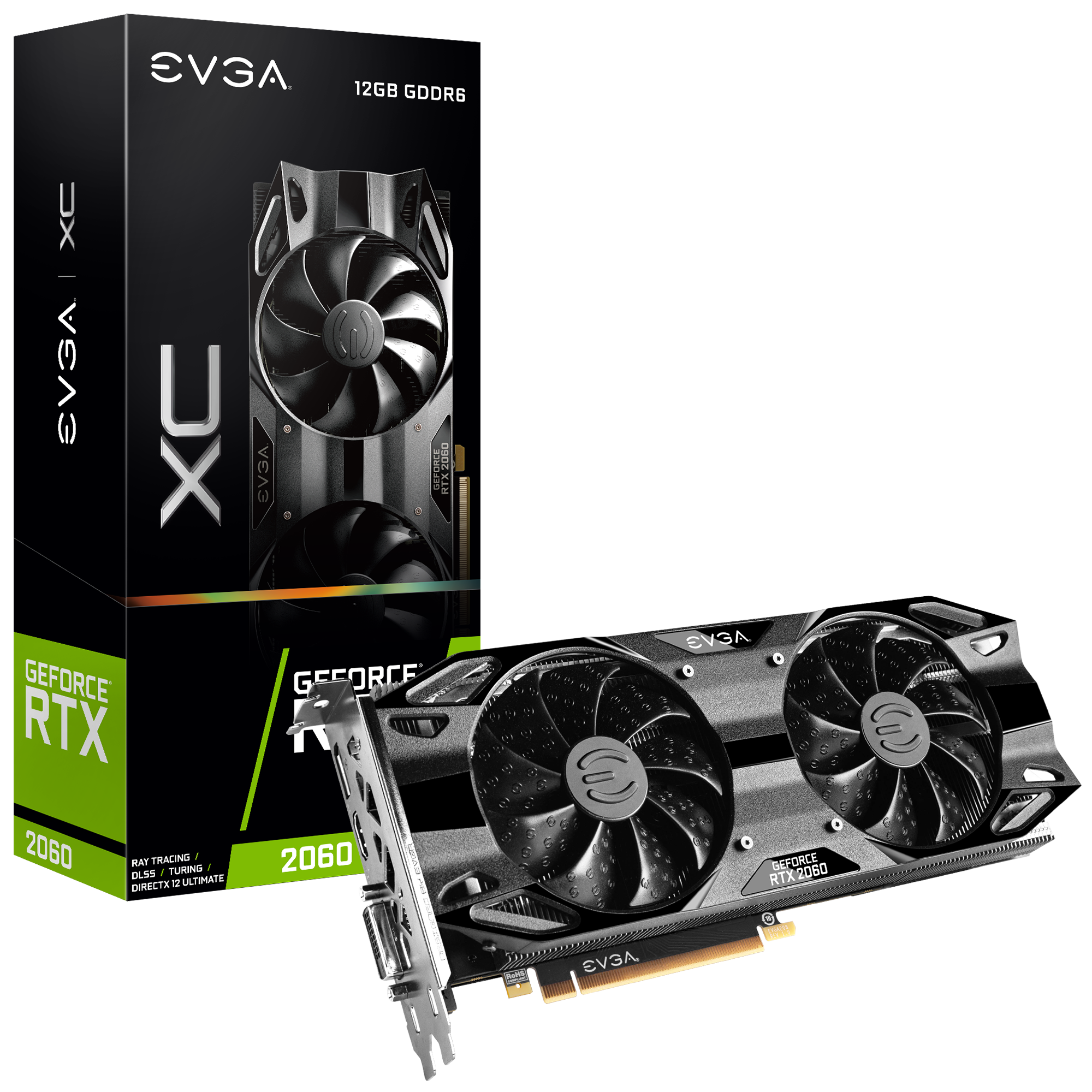 EVGA - Asia - Products - EVGA GeForce RTX 2060 12GB GAMING, 12G-P4-2263-KR, 12GB Dual Fans, Backplate 12G-P4-2263-KR