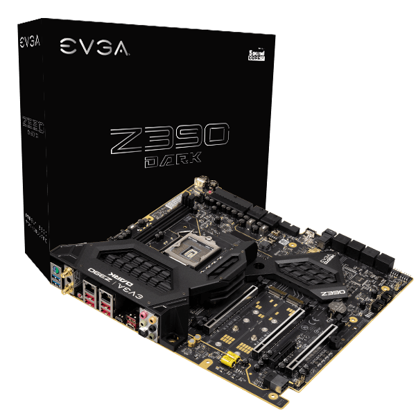 EVGA 131-CS-E399-KR  Z390 DARK, 131-CS-E399-KR, LGA 1151, Intel Z390, SATA 6Gb/s, USB 3.1, M.2, U.2, EATX, Intel Motherboard