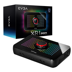 EVGA 144-U1-CB21-LR  XR1 Pro Capture Card, 1440p/4K HDR Capture/Pass Through, Certified for OBS, USB 3.1, ARGB, Audio Mixer
