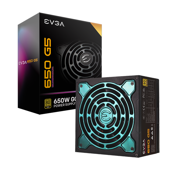 EVGA 220-G5-0650-X7  SuperNOVA 650 G5, 80 Plus Gold 650W, Fully Modular, Eco Mode with FDB Fan, 10 Year Warranty, Includes Power ON Self Tester, Compact 150mm Size, Power Supply 220-G5-0650-X7(TW)