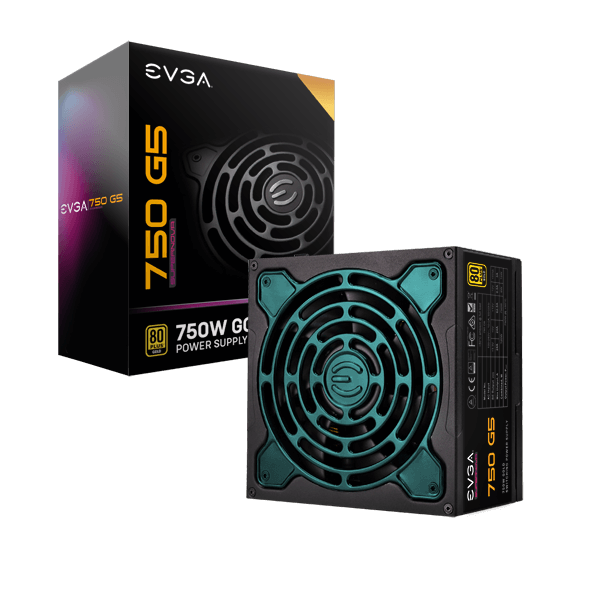 EVGA 220-G5-0750-X1  SuperNOVA 750 G5, 80 Plus Gold 750W, Fully Modular, Eco Mode with FDB Fan, 10 Year Warranty, Includes Power ON Self Tester, Compact 150mm Size, Power Supply 220-G5-0750-X1