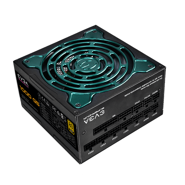 EVGA 220-G5-1000-RX  SuperNOVA 1000 G5, 80 Plus Gold 1000W, Fully Modular, Eco Mode with FDB Fan, 1 Year Warranty, Compact 150mm Size, Power Supply 220-G5-1000-RX