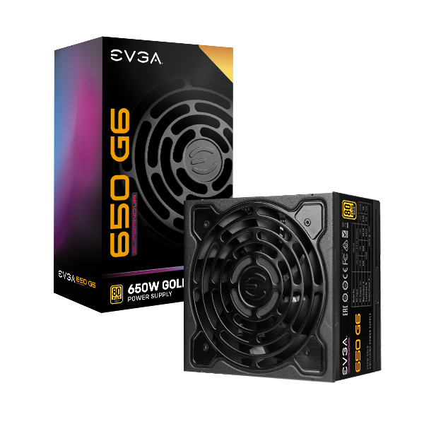 EVGA 220-G6-0650-X7  SuperNOVA 650 G6, 80 Plus Gold 650W, Fully Modular, Eco Mode with FDB Fan, 10 Year Warranty, Includes Power ON Self Tester, Compact 140mm Size, Power Supply 220-G6-0650-X4 (TW)