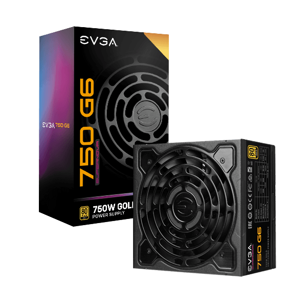 EVGA 220-G6-0750-X1  SuperNOVA 750 G6, 80 Plus Gold 750W, Fully Modular, Eco Mode with FDB Fan, 10 Year Warranty, Includes Power ON Self Tester, Compact 140mm Size, Power Supply 220-G6-0750-X1
