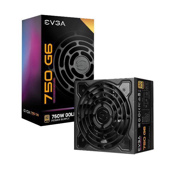 EVGA 220-G6-0750-X7  SuperNOVA 750 G6, 80 Plus Gold 750W, Fully Modular, Eco Mode with FDB Fan, 10 Year Warranty, Includes Power ON Self Tester, Compact 140mm Size, Power Supply 220-G6-0750-X7 (TW)