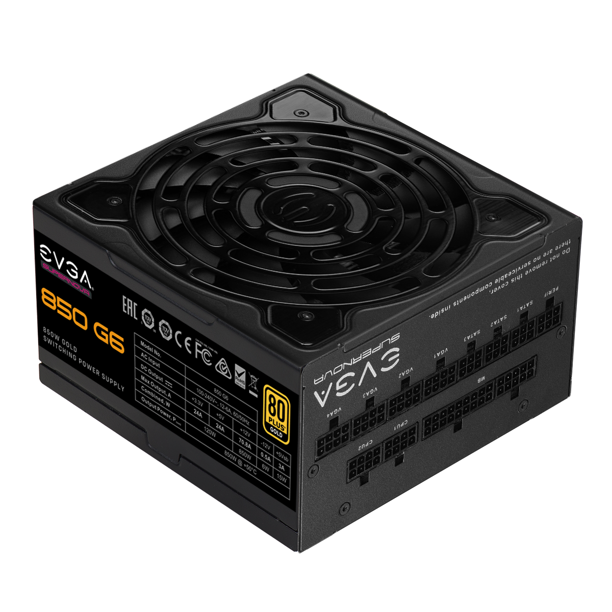 EVGA - EU - Products - EVGA SuperNOVA 850 G6, 80 Plus Gold 850W, Fully ...