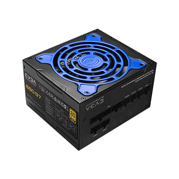 EVGA 220-G7-0650-RX  SuperNOVA 650 G7, 80 Plus Gold 650W, Fully Modular, Eco Mode with FDB Fan, 1 Year Warranty, Compact 130mm Size, Power Supply 220-G7-0650-RX