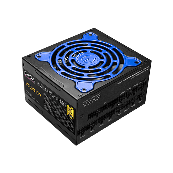 EVGA 220-G7-1000-RX  SuperNOVA 1000 G7, 80 Plus Gold 1000W, Fully Modular, Eco Mode with FDB Fan, 1 Year Warranty, Compact 130mm Size, Power Supply 220-G7-1000-RX