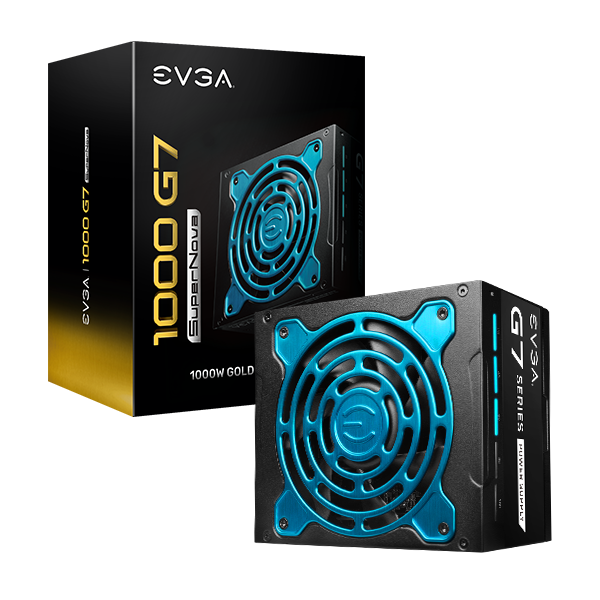 EVGA 220-G7-1000-X1  SuperNOVA 1000 G7, 80 Plus Gold 1000W, Fully Modular, Eco Mode with FDB Fan, 10 Year Warranty, Includes Power ON Self Tester, Compact 130mm Size, Power Supply 220-G7-1000-X1