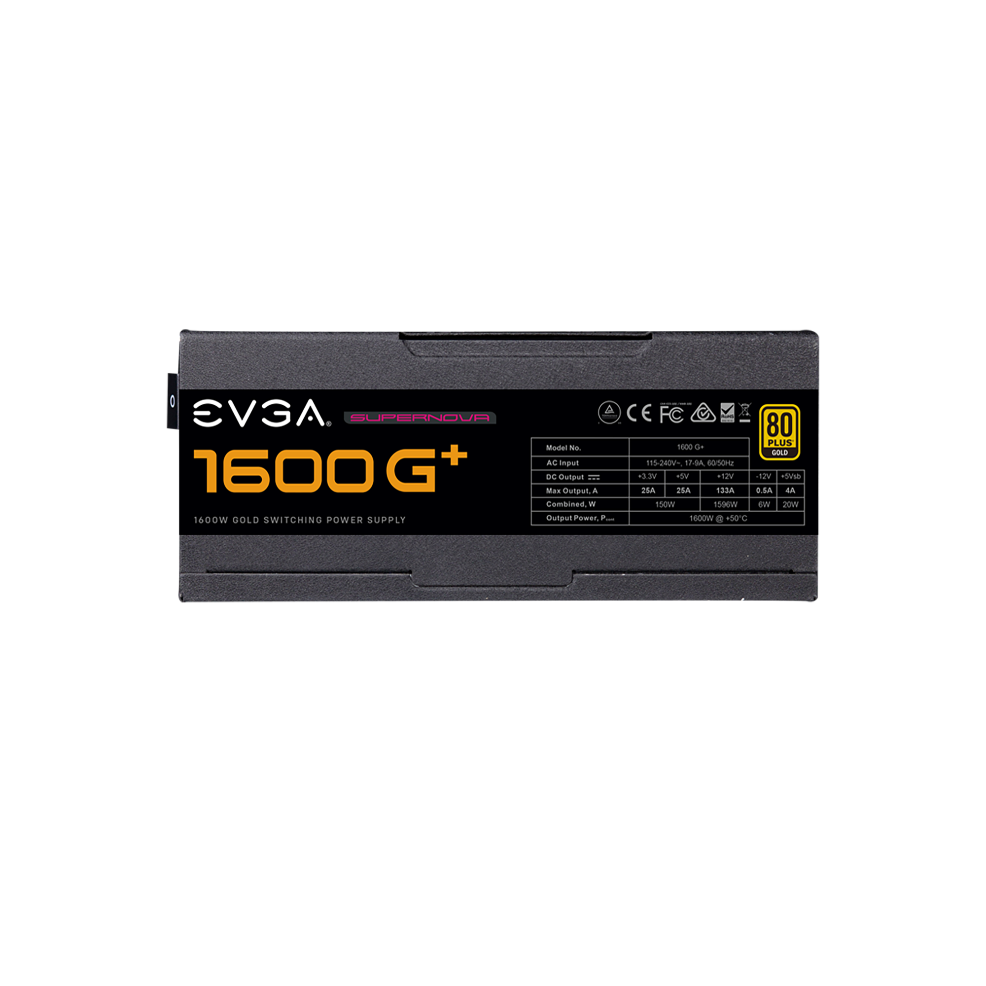 Fully Modular Includes Free Power On Self Tester 10 Year Warranty EVGA Supernova 1600 G+ 80+ Gold 1600W Power Supply 220-GP-1600-X1 