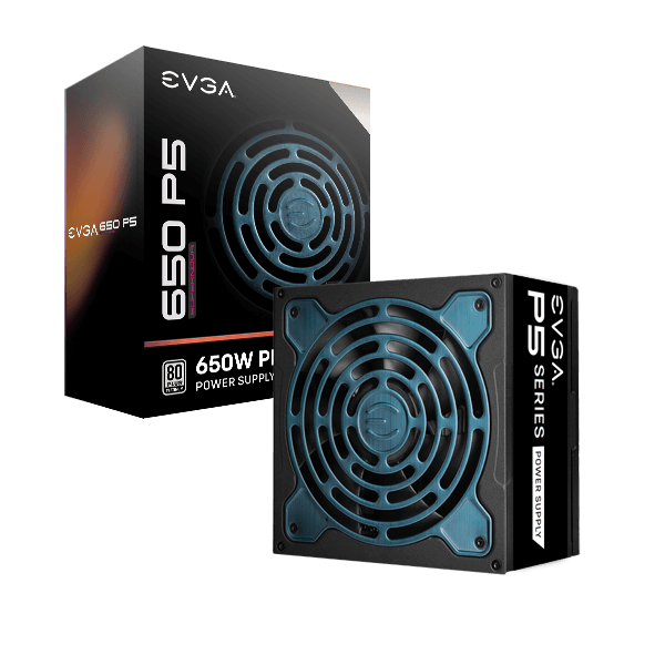 EVGA 220-P5-0650-X1  SuperNOVA 650 P5, 80 Plus Platinum 650W, Fully Modular, Eco Mode with FDB Fan, 10 Year Warranty, Includes Power ON Self Tester, Compact 150mm Size, Power Supply 220-P5-0650-X1