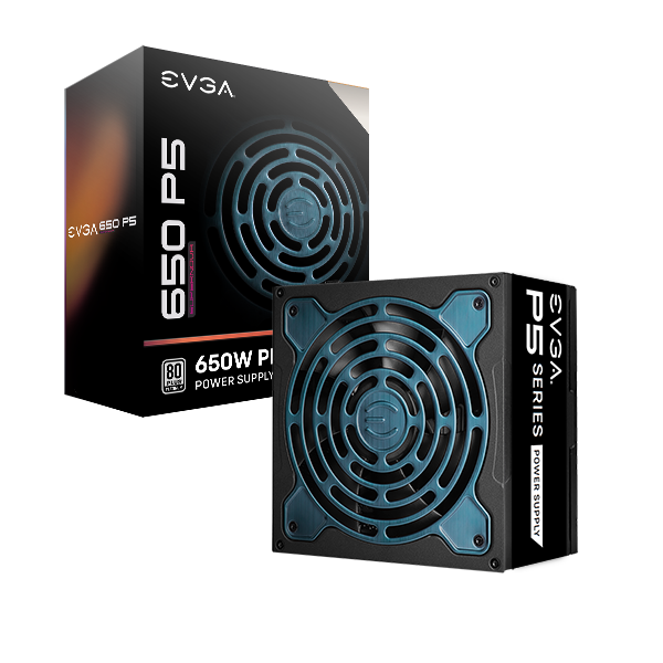 EVGA 220-P5-0650-X7  SuperNOVA 650 P5, 80 Plus Platinum 650W, Fully Modular, Eco Mode with FDB Fan, 10 Year Warranty, Includes Power ON Self Tester, Compact 150mm Size, Power Supply 220-P5-0650-X7 (TW)