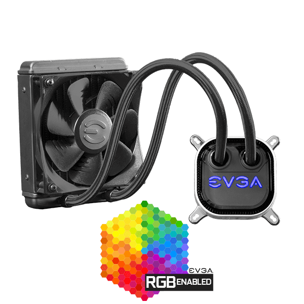 EVGA 400-HY-CL12-RX  CLC 120 Liquid / Water CPU Cooler, RGB LED Cooling 400-HY-CL12-RX