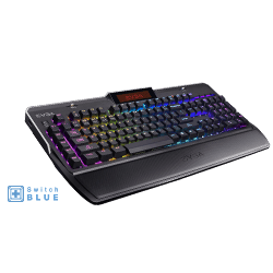 EVGA 803-ZT-E201-RX  Z10 RGB Gaming Keyboard, RGB Backlit LED, Mechanical Blue Switches, Onboard LCD Display, Macro Gaming Keys