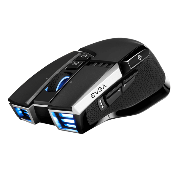 EVGA 903-T1-20BK-RX  X20 Gaming Mouse, Wireless, Black, Customizable, 16,000 DPI, 5 Profiles, 10 Buttons, Ergonomic 903-T1-20BK-RX