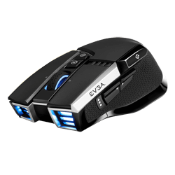 EVGA 903-T1-20BK-RX  X20 Gaming Mouse, Wireless, Black, Customizable, 16,000 DPI, 5 Profiles, 10 Buttons, Ergonomic 903-T1-20BK-RX