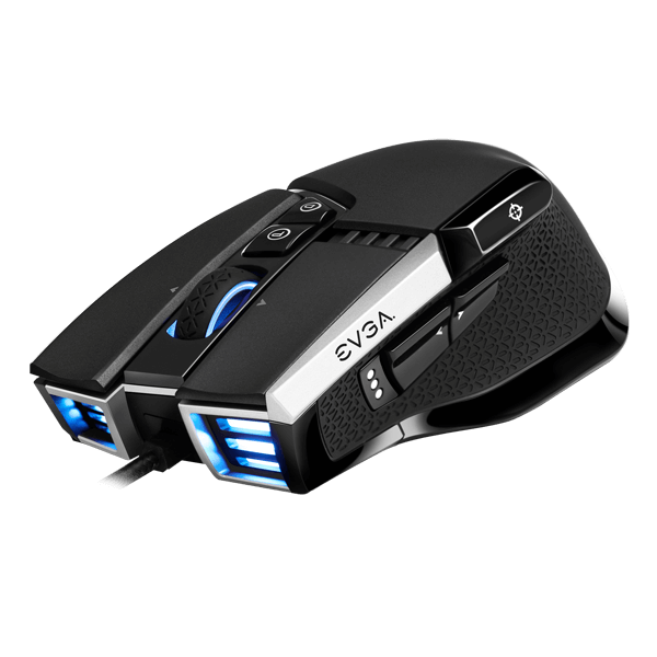 EVGA 903-W1-17BK-RX  X17 Gaming Mouse, Wired, Black, Customizable, 16,000 DPI, 5 Profiles, 10 Buttons, Ergonomic 903-W1-17BK-RX