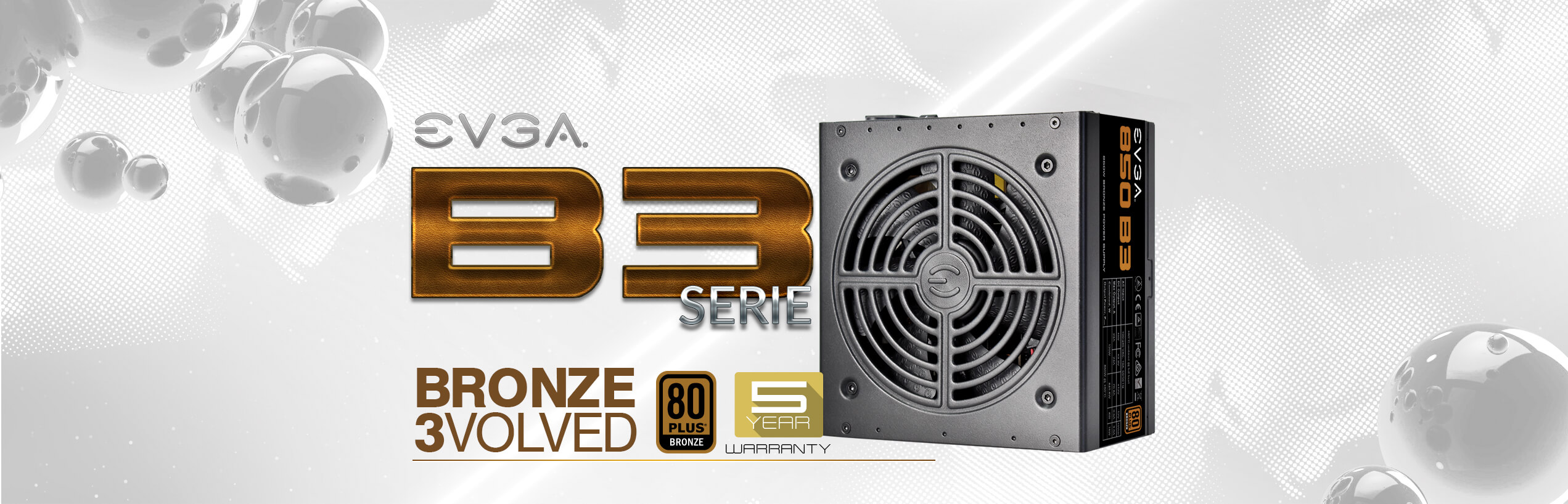 EVGA B3 Series Power Supplies