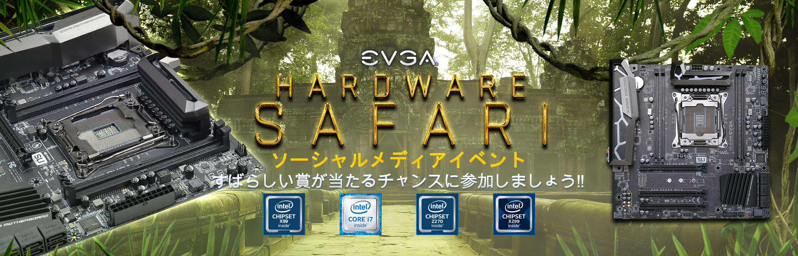 EVGA Hardware Safari ソーシャルメディアイベント!