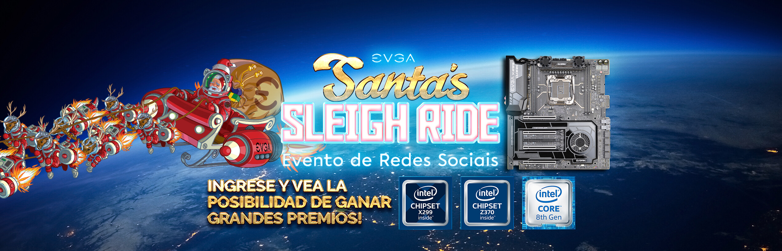 EVGA Santa's Sleigh-ride Social Media Event