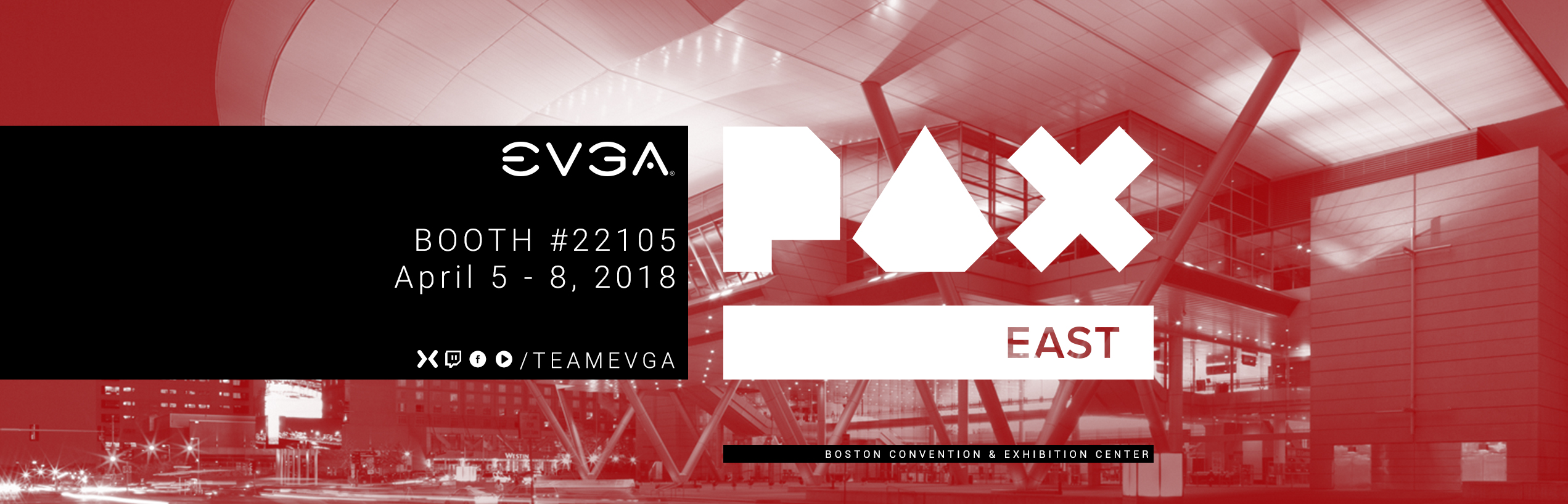 Join or Watch EVGA at PAX East 2018!