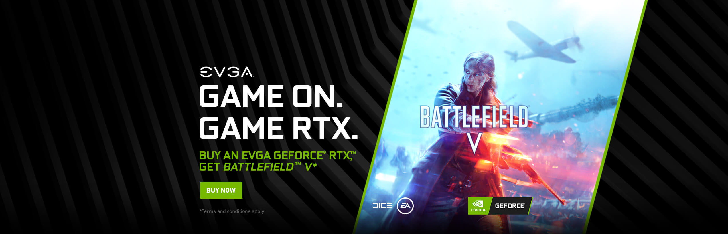 Buy An EVGA GeForce® RTX™ Get Battlefield™ V*