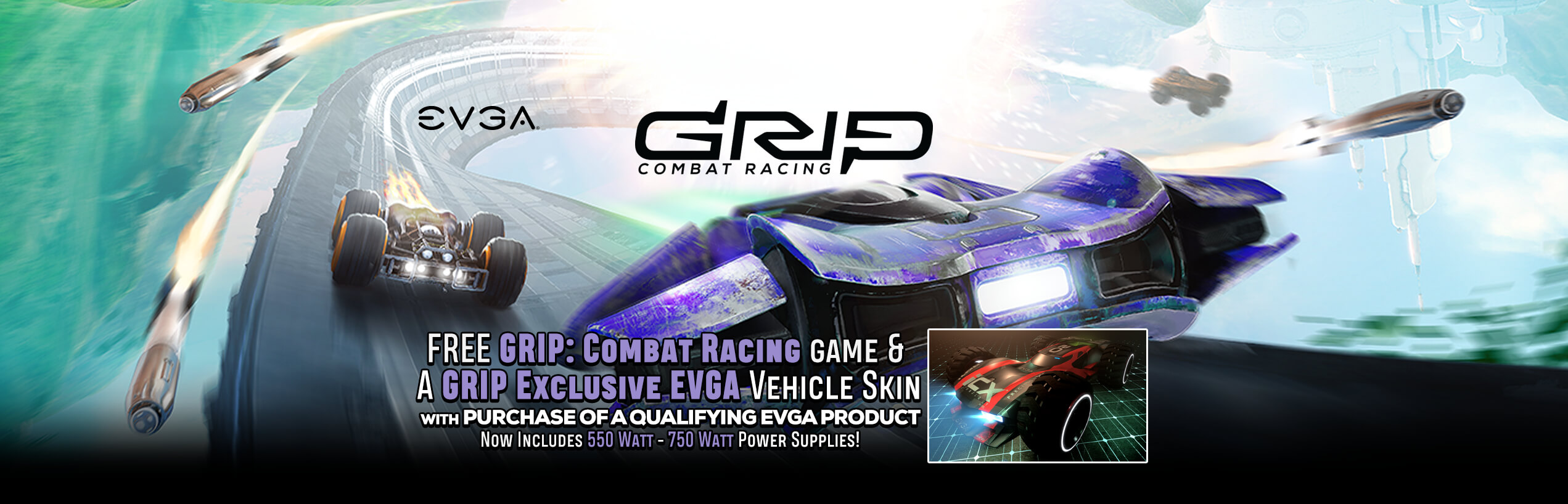 GRIP: Combat Racing and Exclusive EVGA Vehicle Skin