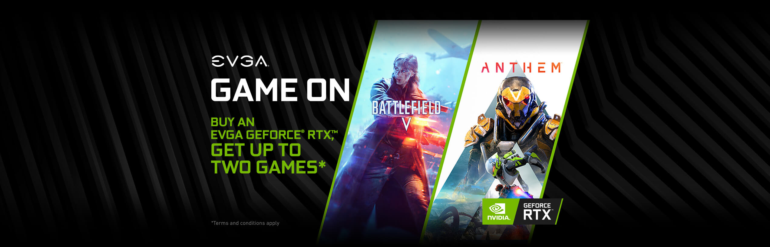 Buy EVGA GeForce RTX, Get Up To Two Games*
