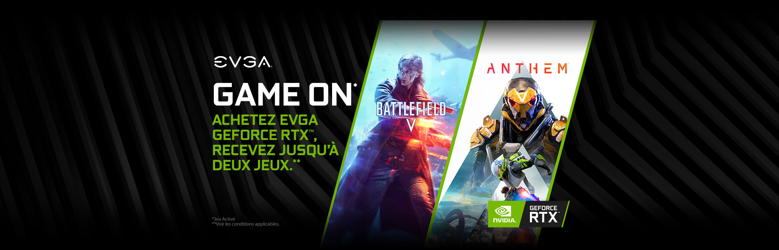 Buy EVGA GeForce RTX, Get Up To Two Games*