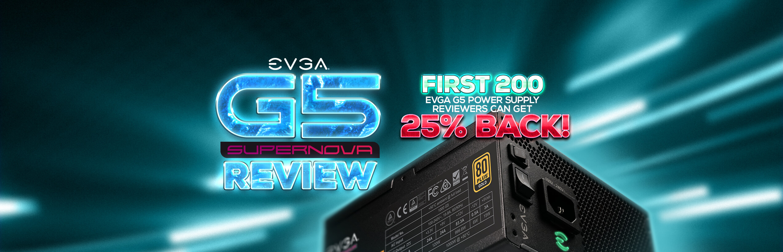 EVGA G5 PSU Review Promotion