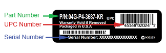 Current Serial Sticker